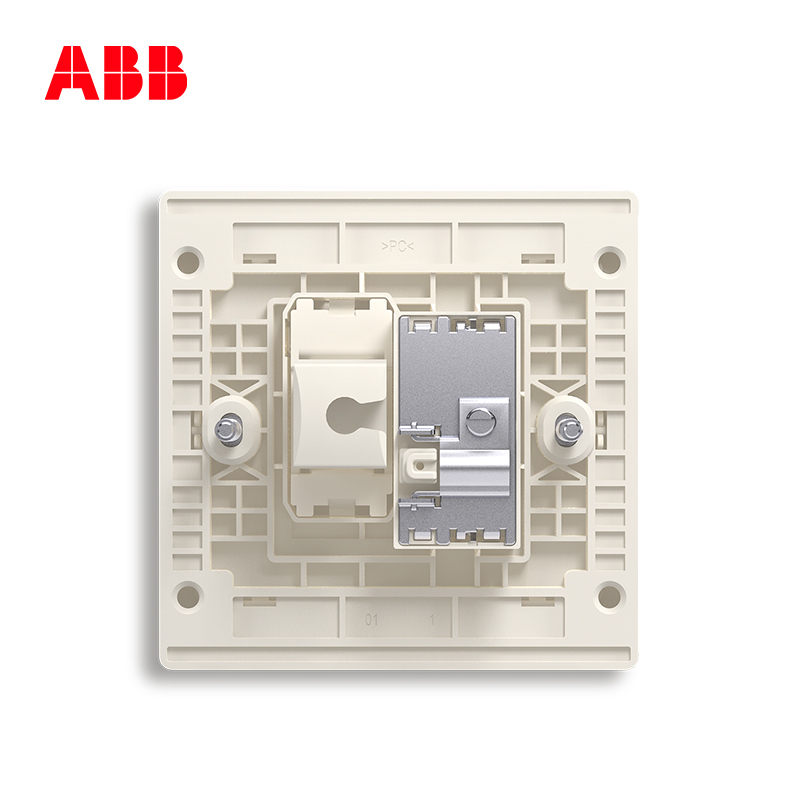 ABB开关插座 轩致无框二位电视/超5类电脑插座RJ45AF325-885