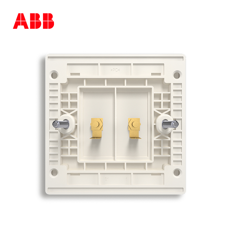 ABB开关插座 轩致无框二位 音响端 子插座AF341-885