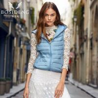 波司登女秋冬新款2017短款连帽羽绒马甲运动羽绒服潮B70131006