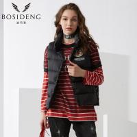 波司登2017新款迪士尼系列时尚百搭女款短款立领马甲B70132114D