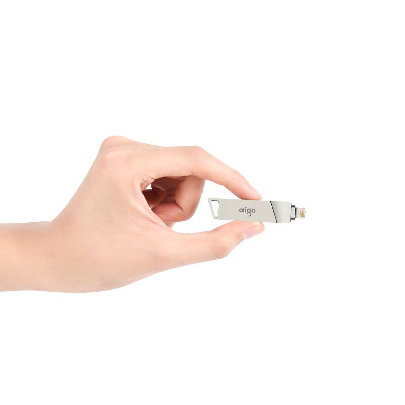 爱国者(aigo)32GB Lightning USB3.0双接口苹果U盘U368精耀升级版 银色 官方MFI认证图片