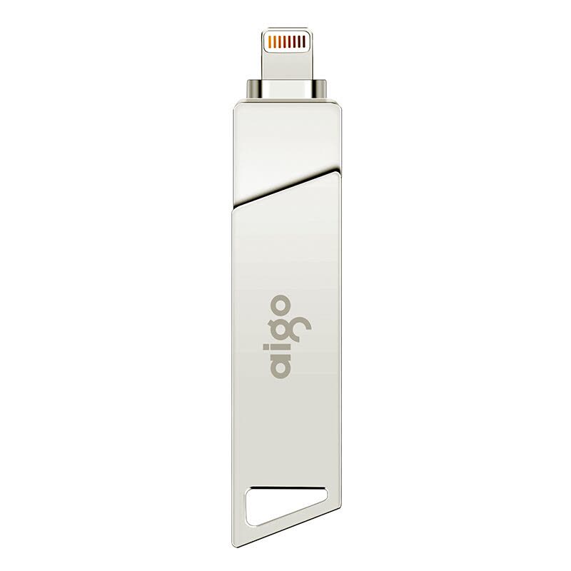 爱国者(aigo)32GB Lightning USB3.0双接口苹果U盘U368精耀升级版 银色 官方MFI认证图片