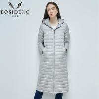 波司登秋季长款轻薄羽绒服显瘦女士时尚羽绒衣B1601040