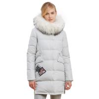 波司登冬季毛领中长款女士时尚气质保暖羽绒服B1601254N