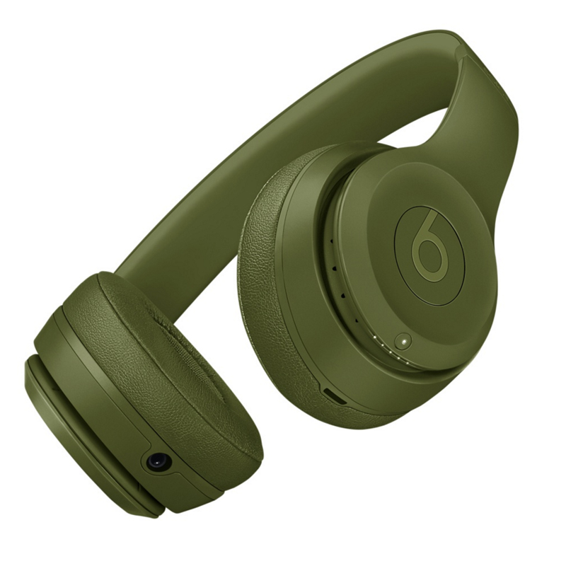 BEATS Solo3 Wireless 无线耳机 头戴式蓝牙耳机 带麦可通话跑步运动耳机 草原绿