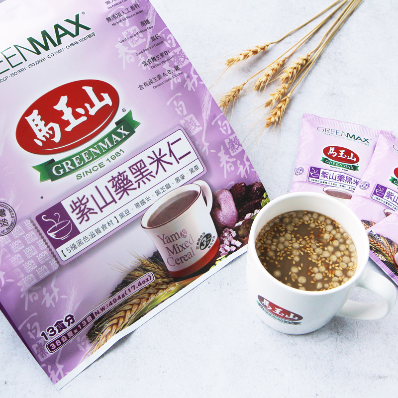 GreenMax 马玉山 紫山药黑米仁38g×13pcs/袋 台湾进口冲饮 五谷