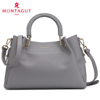 梦特娇MONTAGUT女士包包2017秋季新款简约时尚手提包潮流单肩斜跨杀手包