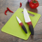 OOU菜刀3件套厨房刀具水果刀厨师刀环保菜板厨具套装
