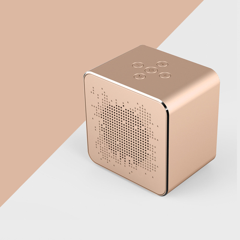 amuer JH5021 金色 V5金属便携车载蓝牙音箱户外小钢炮手机音箱