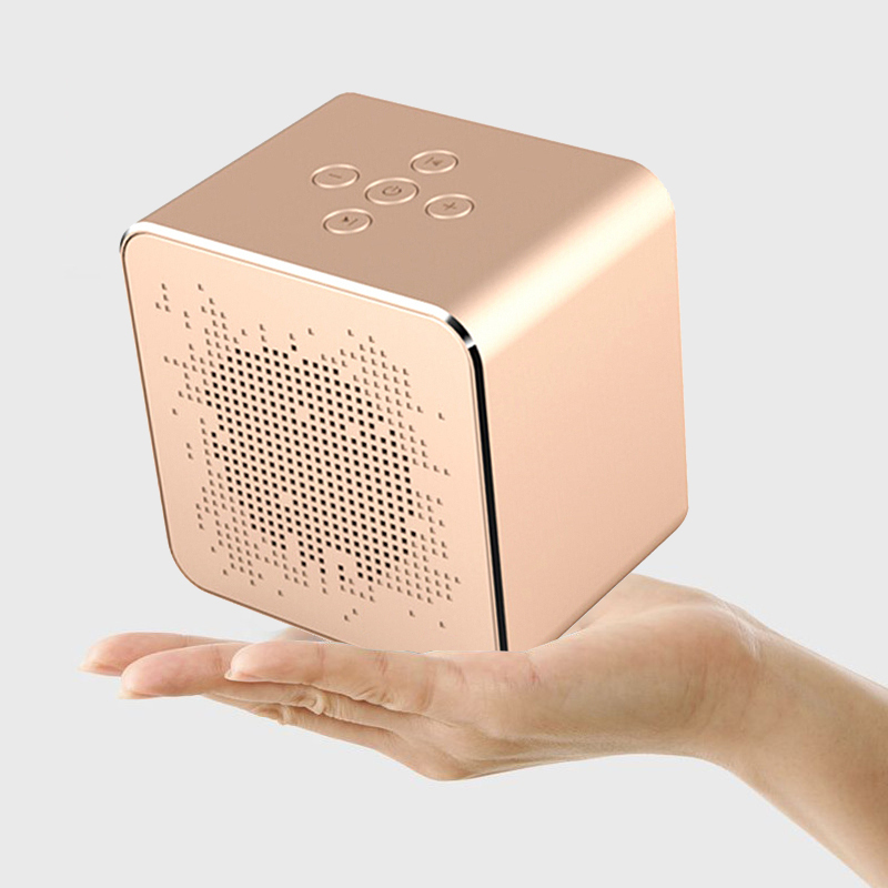 amuer JH5021 金色 V5金属便携车载蓝牙音箱户外小钢炮手机音箱