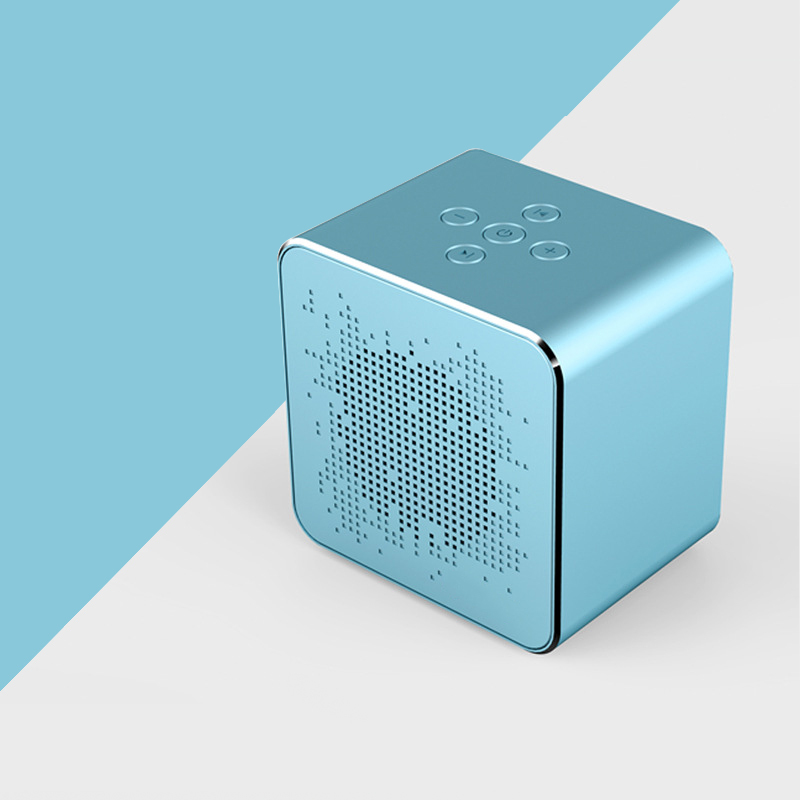amuer JH5023 蓝色 V5金属便携车载蓝牙音箱户外小钢炮手机音箱