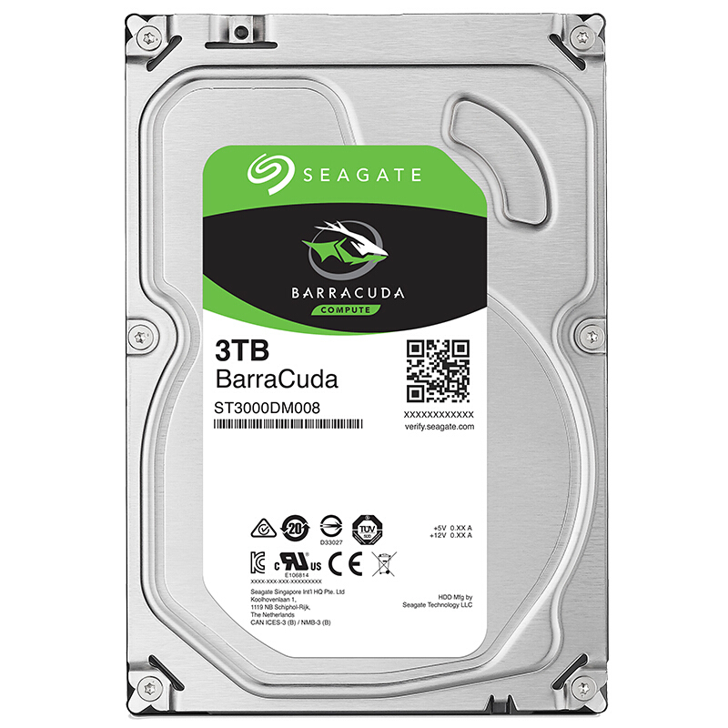 希捷(SEAGATE)ST3000DM008酷鱼3TB