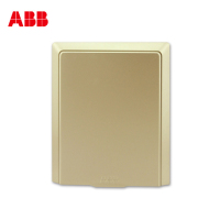 瑞士ABB 开关插座 德韵香槟金单连开关防溅盒防水盒AS501-PG