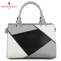 梦特娇/Montagut新款时尚单肩包女士休闲牛皮斜挎手提包欧美简约包包