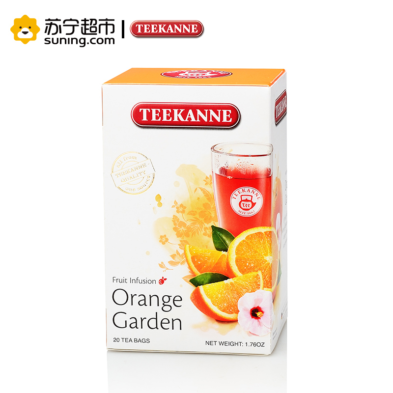 【苏宁超市】teekanne德国原装进口花果茶 香橙果园水果茶饮 组合袋泡花草干茶叶包 50g