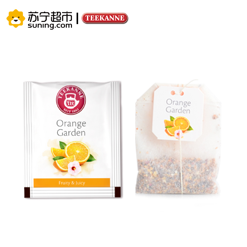 【苏宁超市】teekanne德国原装进口花果茶 香橙果园水果茶饮 组合袋泡花草干茶叶包 50g