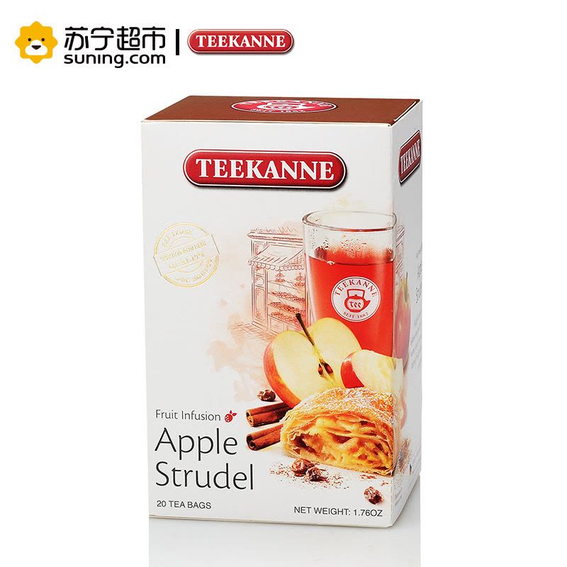 【苏宁超市】teekanne德国原装进口水果茶 花果茶 苹果馅奶酪卷味茶饮 组合袋泡花草果粒茶叶包 50g图片