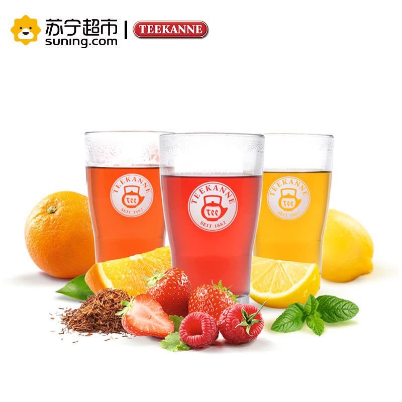 【苏宁超市】teekanne德国原装进口水果茶 花果茶 苹果馅奶酪卷味茶饮 组合袋泡花草果粒茶叶包 50g图片