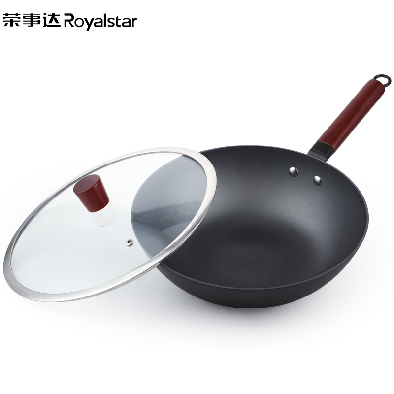 荣事达(Royalstar)生态之约炒锅RSD-FSCG32R不锈无涂层电磁炉通用送不锈钢铲爆炒炒锅