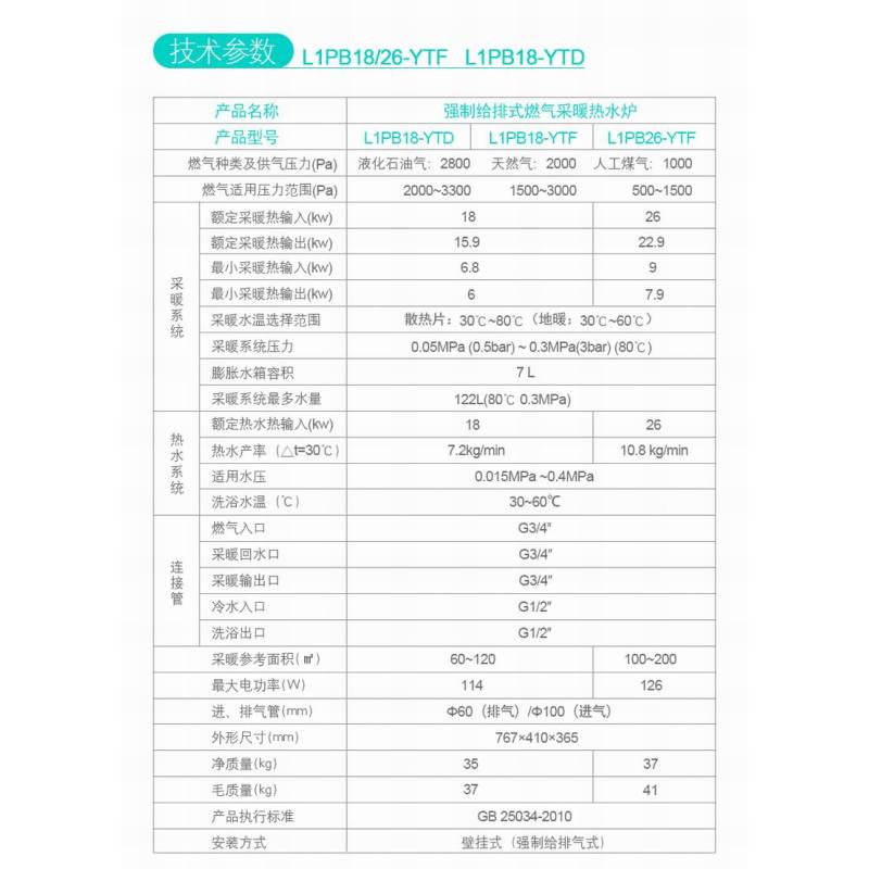 创尔特(Chant) 18/26KW燃气壁挂炉 天然气地暖采暖洗浴两用翻盖款 18KW天然气80-120平方 银灰色图片