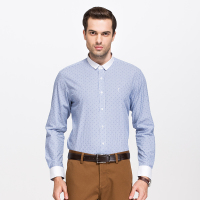 才子男装（TRIES）衬衫 秋季新款撞色商务正装衬衣绅士修身长袖衬衫1151E6021