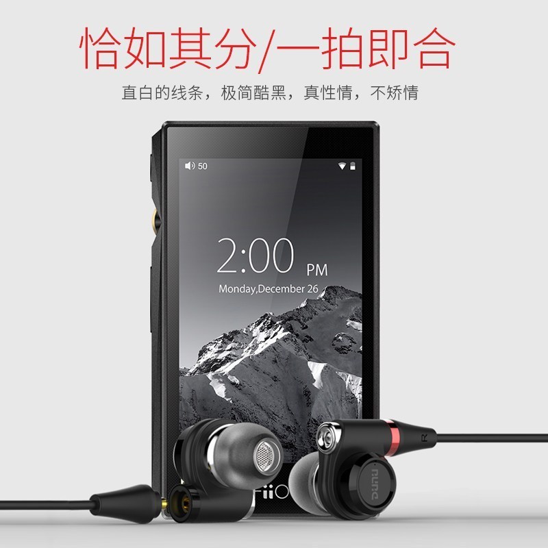 飞傲(FiiO)X5三代无损音乐播放器+达音科DN2002耳机套装 可换线高清大图