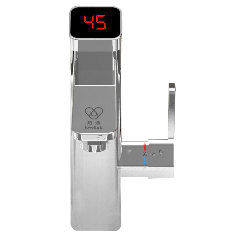 热恋(LoveLink)电热水龙头 纳米数显1秒加热 冷热两用小厨宝 速热即热式电热水器 S9X3尊贵银(下进水)