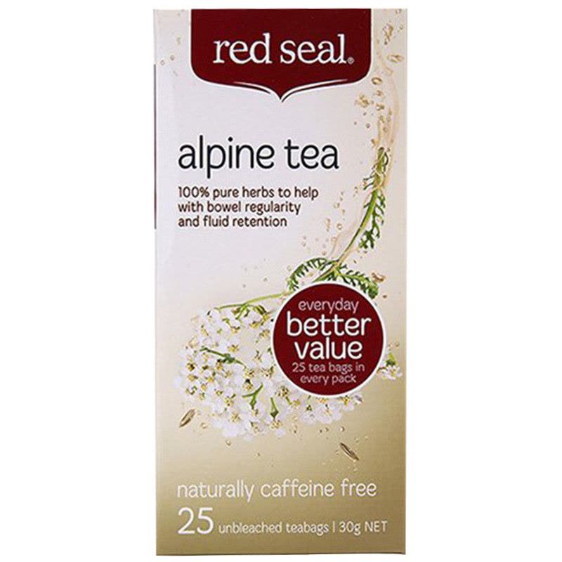 红印(Red Seal)阿尔卑斯高山通便茶盒装 25包/盒 新西兰进口 润肠排毒养生茶 茶叶图片