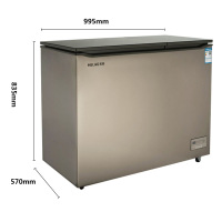 美菱(MELING)BCD-182DTEB 182升双温双室冰柜 AC+净味保鲜 深冷电控（雅绸金棕）