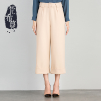 梵希蔓高腰OL九分阔腿裤92656