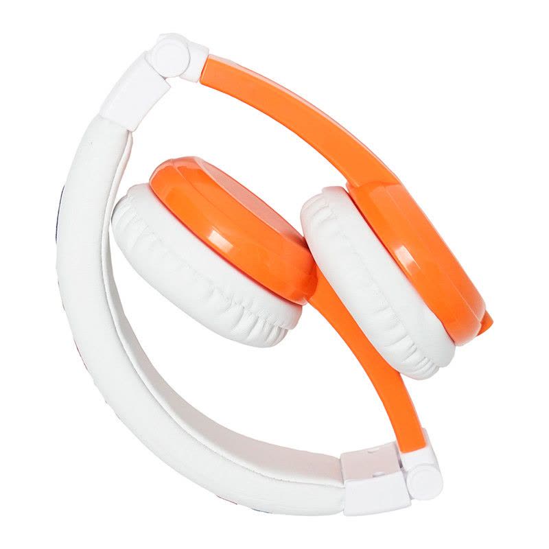 buddyPHONES Explore Foldable儿童耳机头戴式不伤听力学习英语耳麦通话折叠有线耳机小孩礼物 橙色图片
