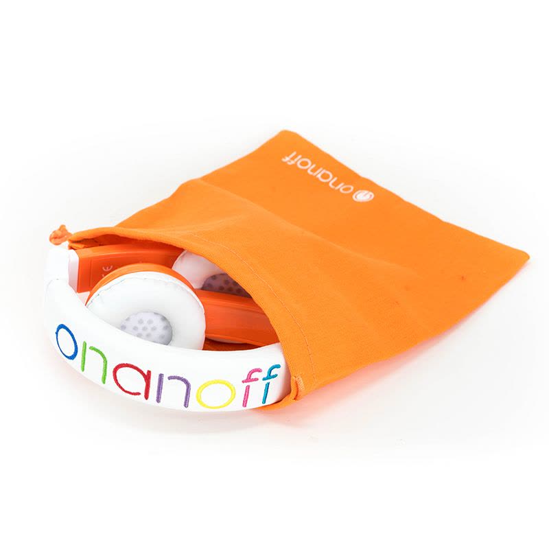 buddyPHONES Explore Foldable儿童耳机头戴式不伤听力学习英语耳麦通话折叠有线耳机小孩礼物 橙色图片