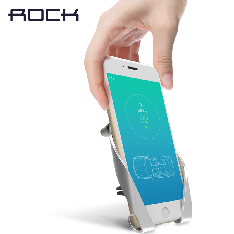 洛克（ROCK）金刚出风口支架车载手机支架 通用型支架适用于苹果三星小米华为魅族等手机 金钢支架-金色树脂