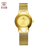 天王表（TIAN WANG）复古石英表时尚潮流女士小金表