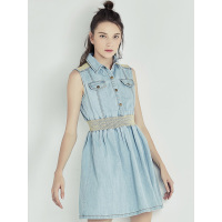 腰部打揽连衣裙1