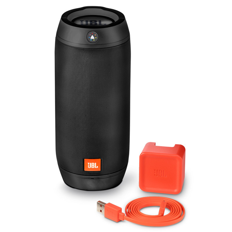 JBL Pulse 2 炫彩脉动无线蓝牙音响/音箱 黑色 户外防水溅低音炮[保税仓发货]