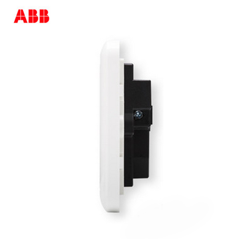 瑞士ABB 开关插座 德静二位二三极插座 10AAJ205