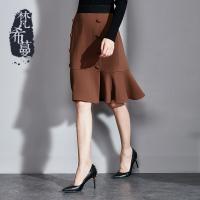 梵希蔓高腰鱼尾裙半身裙292836