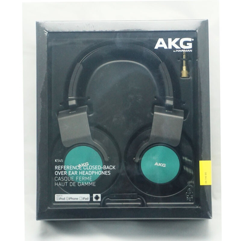 AKG/爱科技 K545 头戴式耳机 HIFI便携耳机 线控耳麦手机耳机 - 绿色