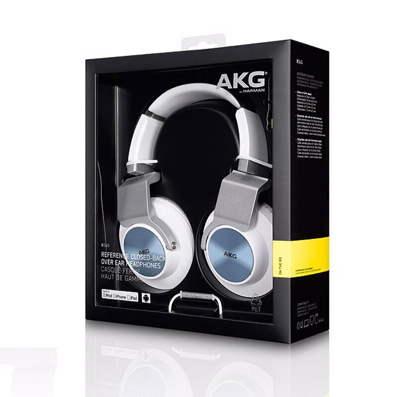 AKG/爱科技 K545 头戴式耳机 HIFI便携耳机 线控耳麦手机耳机 - 白色