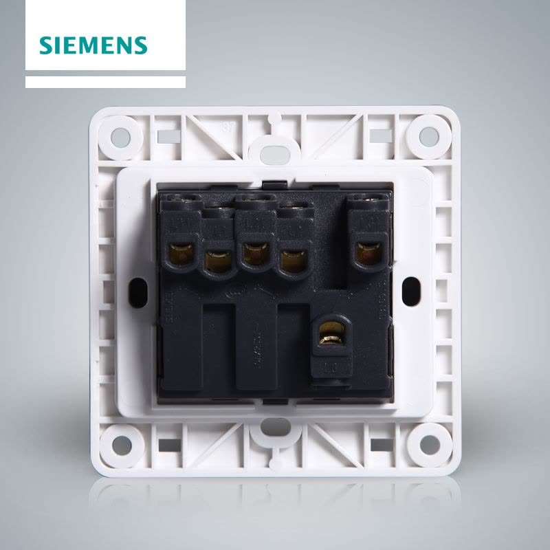 西门子(SIEMENS)开关插座 远景彩银系列三开单控带荧光5TA01181CC122图片