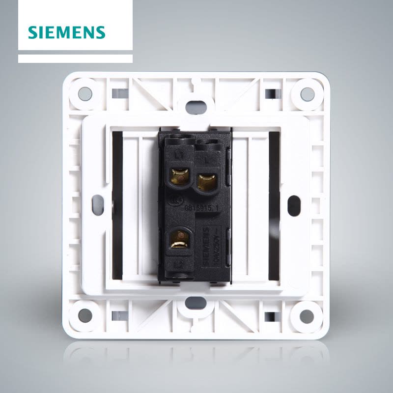 西门子(SIEMENS)开关插座 远景彩银系列一开双控带荧光5TA01141CC122图片