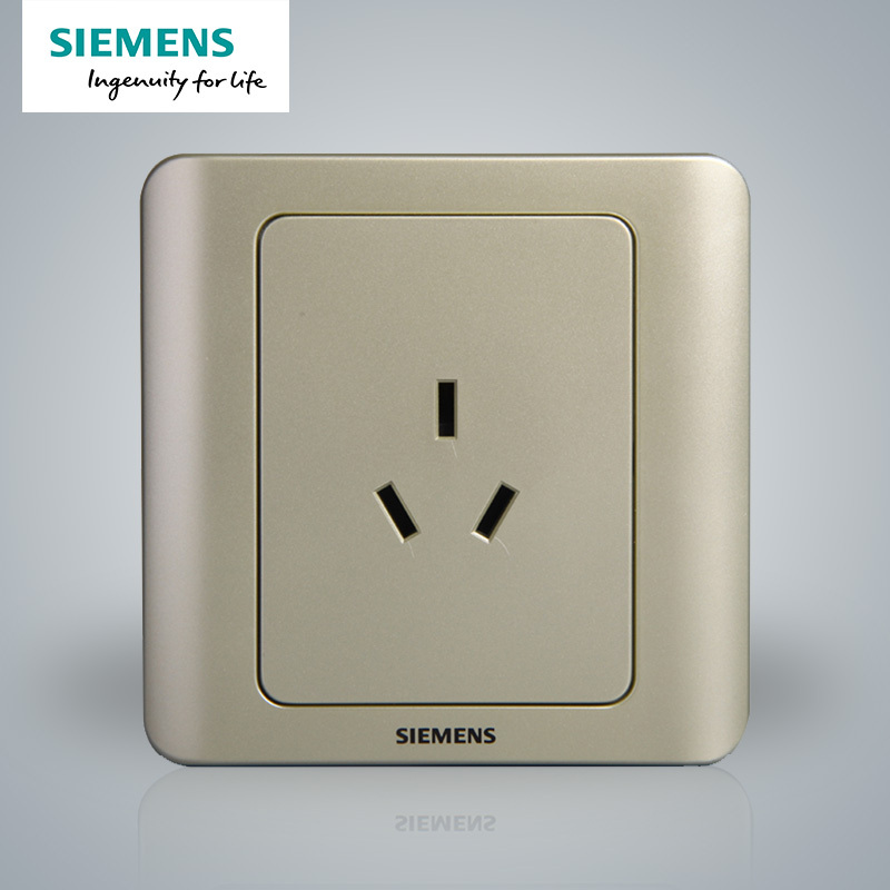 西门子（SIEMENS）开关插座 远景金棕系列16A三孔空调电源插座5UB02001CC133