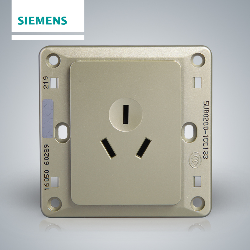 西门子（SIEMENS）开关插座 远景金棕系列16A三孔空调电源插座5UB02001CC133