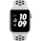 Apple苹果 Series3智能手表 GPS款 38毫米银色铝金属表壳 白金配黑色Nike运动表带 MQKX2CH/A