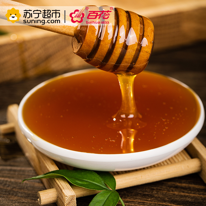 中华老字号 百花 (中华蜜蜂)蜂蜜580g 天然滋补蜂蜜