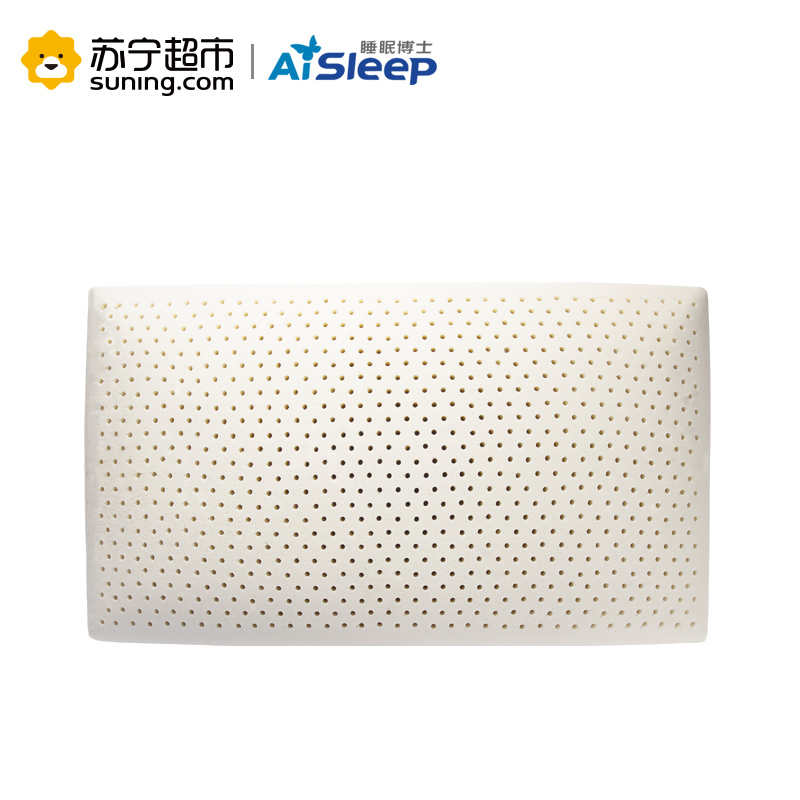 AiSleep 睡眠博士 加长型乳胶护颈椎枕头 枕芯 70*40*14cm 1.8m床 米色