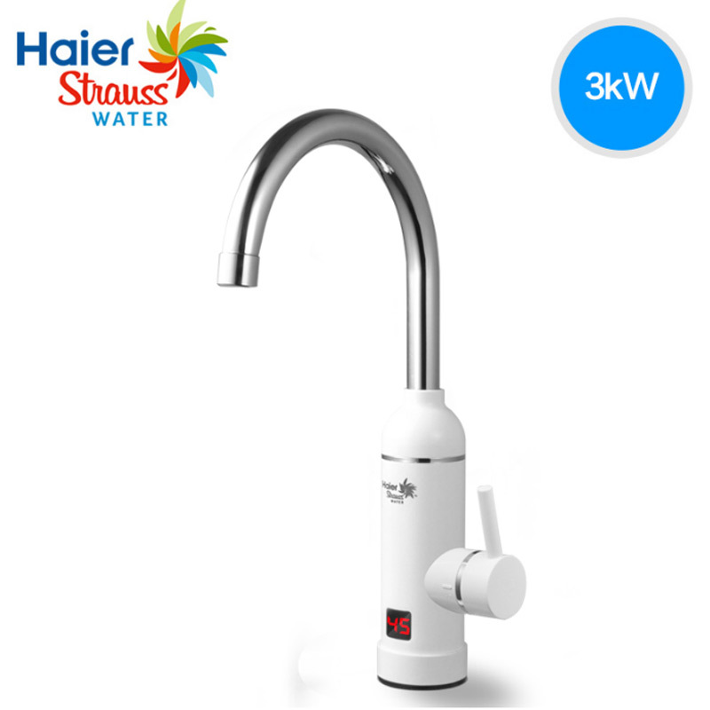 海尔施特劳斯(Haier Strauss)即热式电热龙头速热厨宝热水器下进水款 温度显示免费上门安装HSW-X30M1S