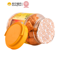 好乔牌(How Chiao)台湾好味道咸蛋黄方块酥粗粮茶点零食饼干430g/罐