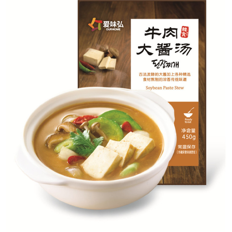 乐采优品 爱味弘 韩国传统参鸡汤 牛肉大酱汤汤类组合